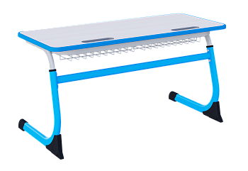 Парта SMARTY двухместная регулируемая по высоте (антивандальная) 3-5 г.р.